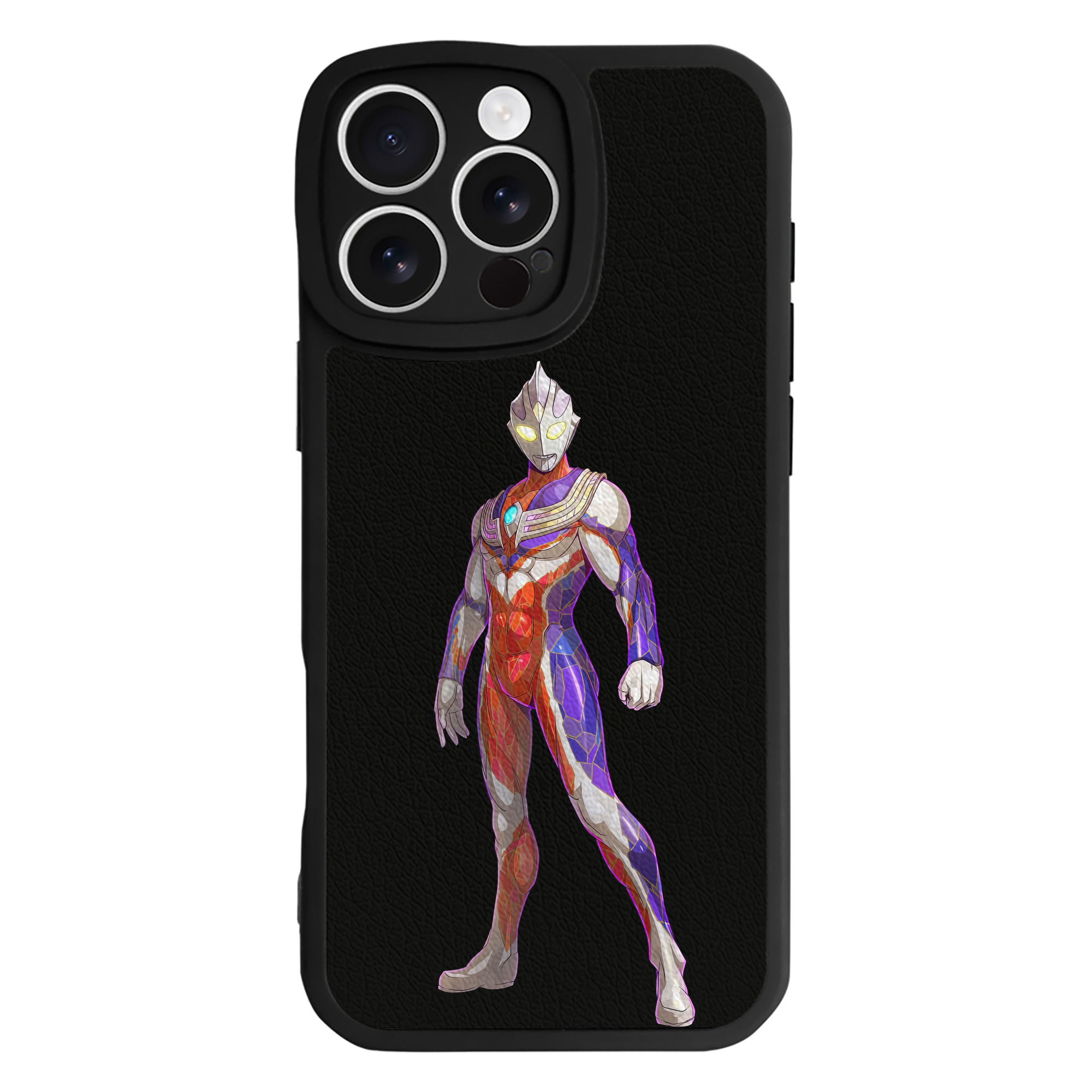 （画像用） ウルトラマン Ultraman 【iPhone 16シリーズ対応】シリコンスマホケース（レザー調） 材質：シリコン